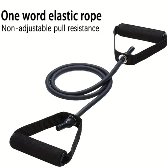 Home Fitness Revolution: 5-Level Adjustable Resistance Bands with Handles - Picture 4 of 7